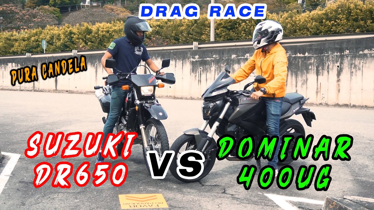 DR 650 VS DOMINAR 400 UG || 1000 Mts Drag Race 🔥🔥🏁