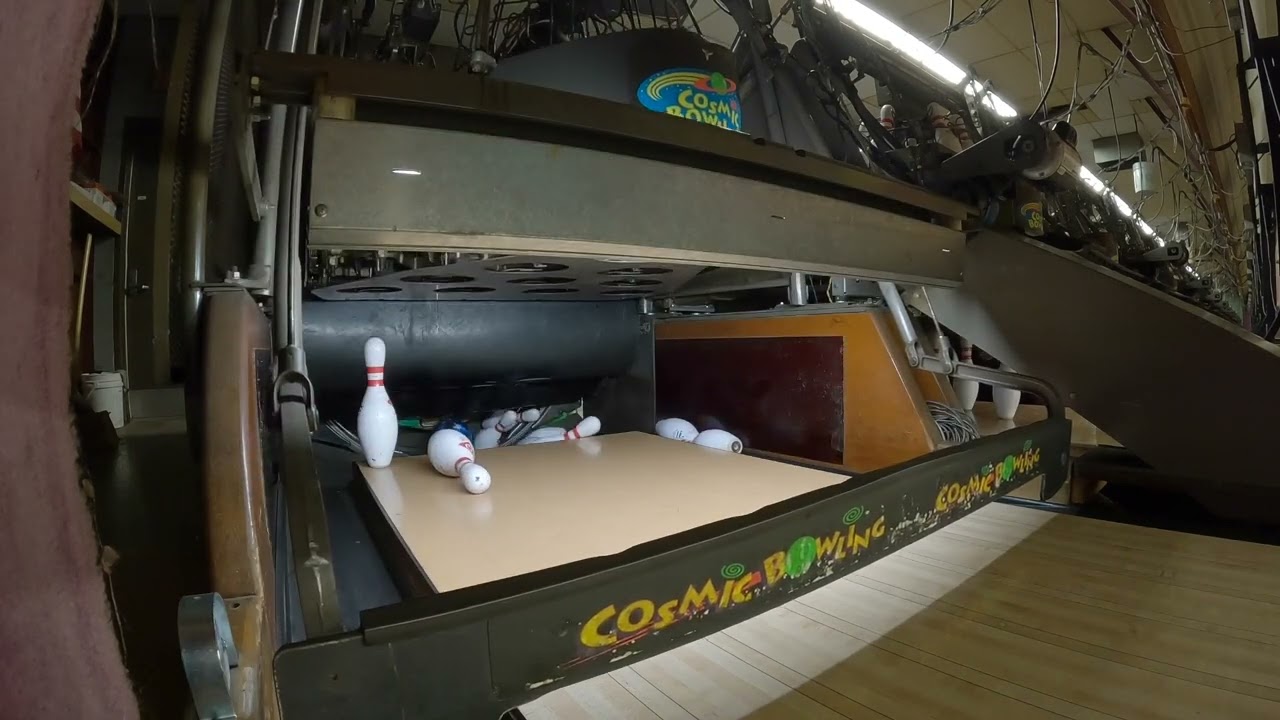 6 7 22 Pinsetter View Bowling, Out of Range Pin + Pin Lands On its Head!