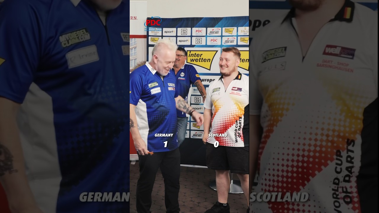 The funniest map challenge ever - wow! 😂🌊 #pdceurope #darts #pdc #darts #dartscommunity