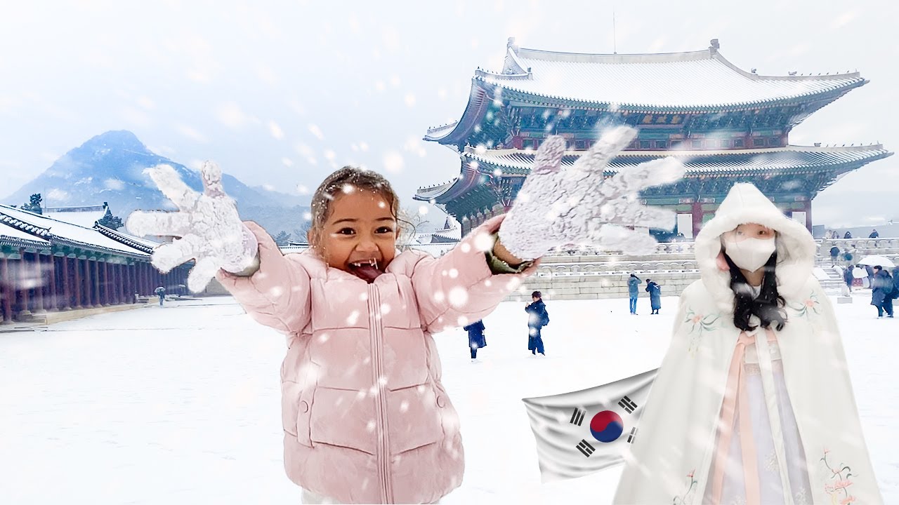 Beautiful Gyeongbokgung Palace Today in the Heavy Snowfall | 문화재청 경복궁