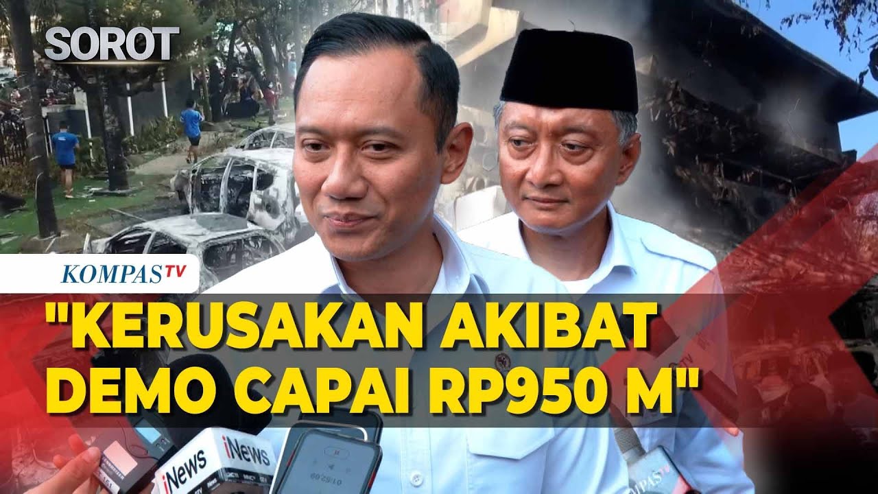 AHY: Kerusakan Infrastruktur Akibat Aksi Demo Mencapai Rp950 Miliar