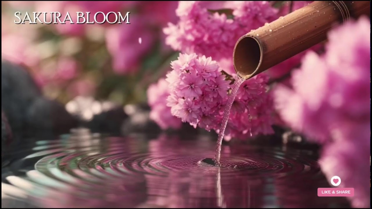 🔴 桜の調べ – 日本庭園の水音と風鈴の癒し | 心を落ち着ける音楽👉 Zen garden + wind chimes vibes.