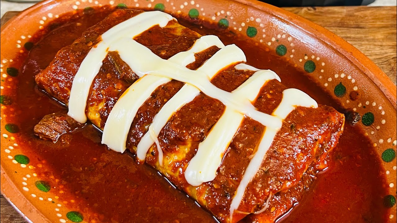 Burrito de CHILE COLORADO. RECETA FÁCIL