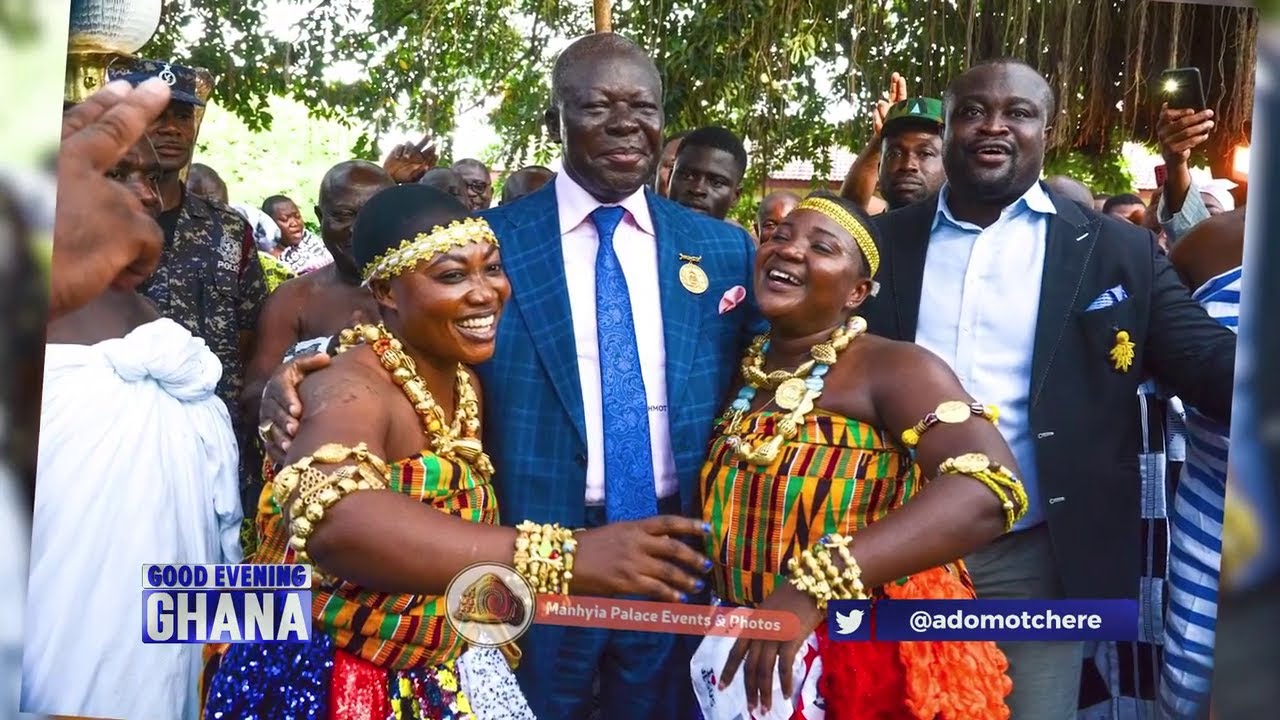 The arrival of the Asantehene in Kumasi after a short period abroad...