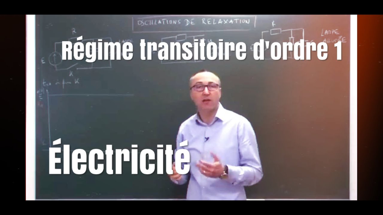MPSI/PCSI. Electrocinétique. Régime transitoire d'ordre 1. Oscillations de relaxation