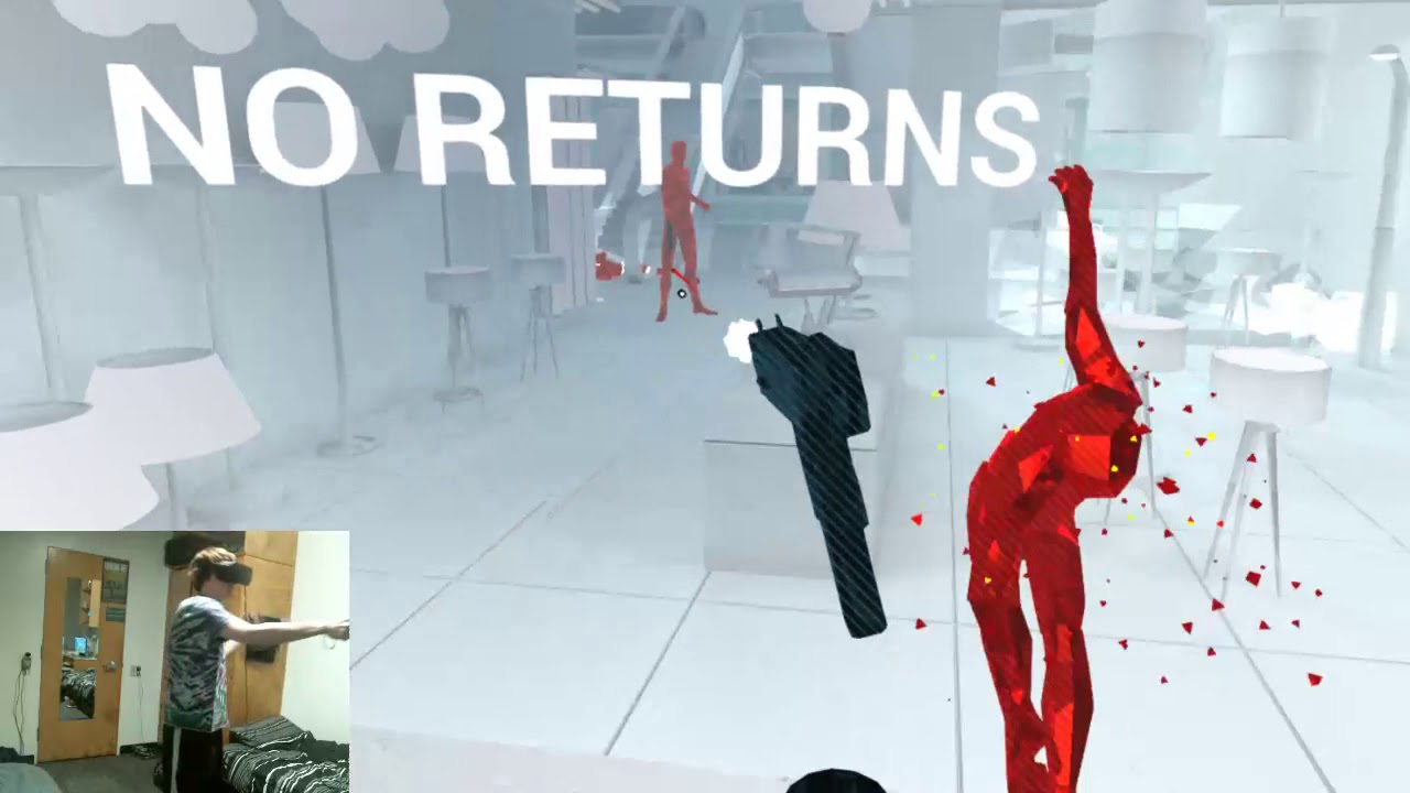 [PB] Mall in 9.92 secs (Real Time) - SUPERHOT VR Individual Level Speedrun
