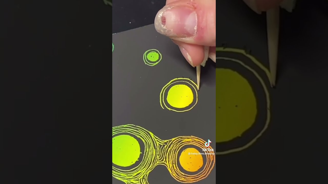 Scratch Art ASMR TikTok Compilation