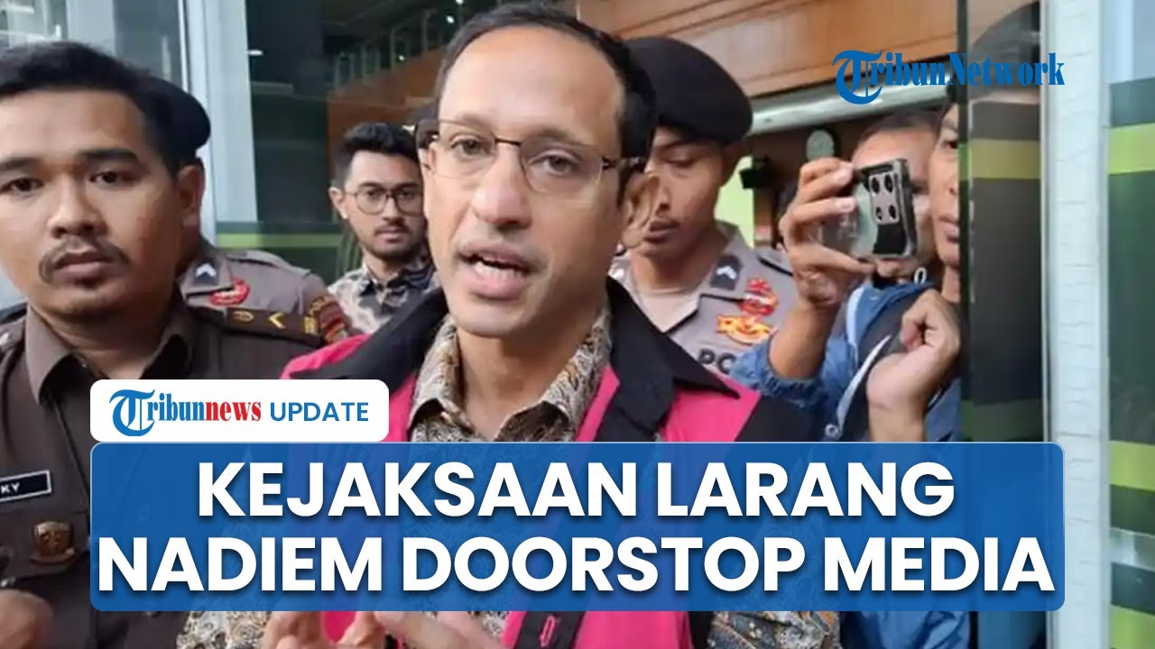 Nadiem Makarim Dicegah Petugas Kejaksaan Bicara ke Media Usai Sidang Kasus Chromebook di Tipikor
