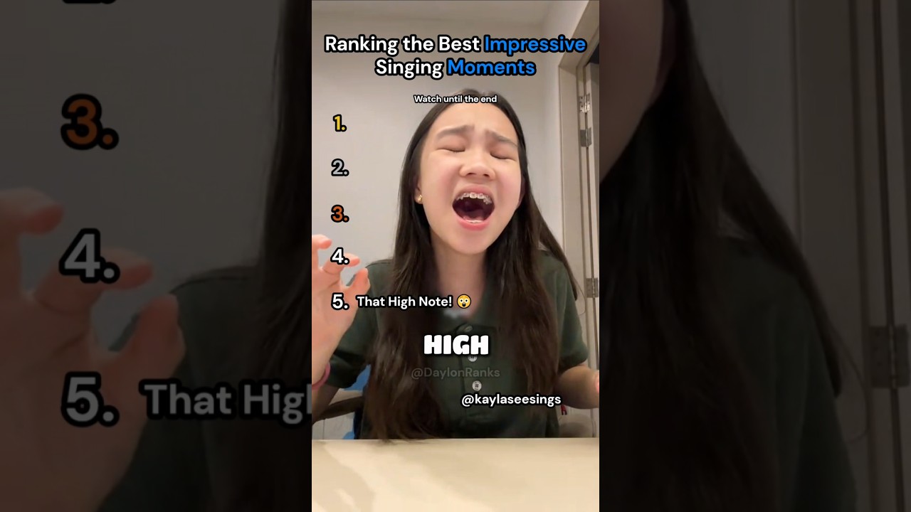 Ranking the Best Impressive Singing Moments