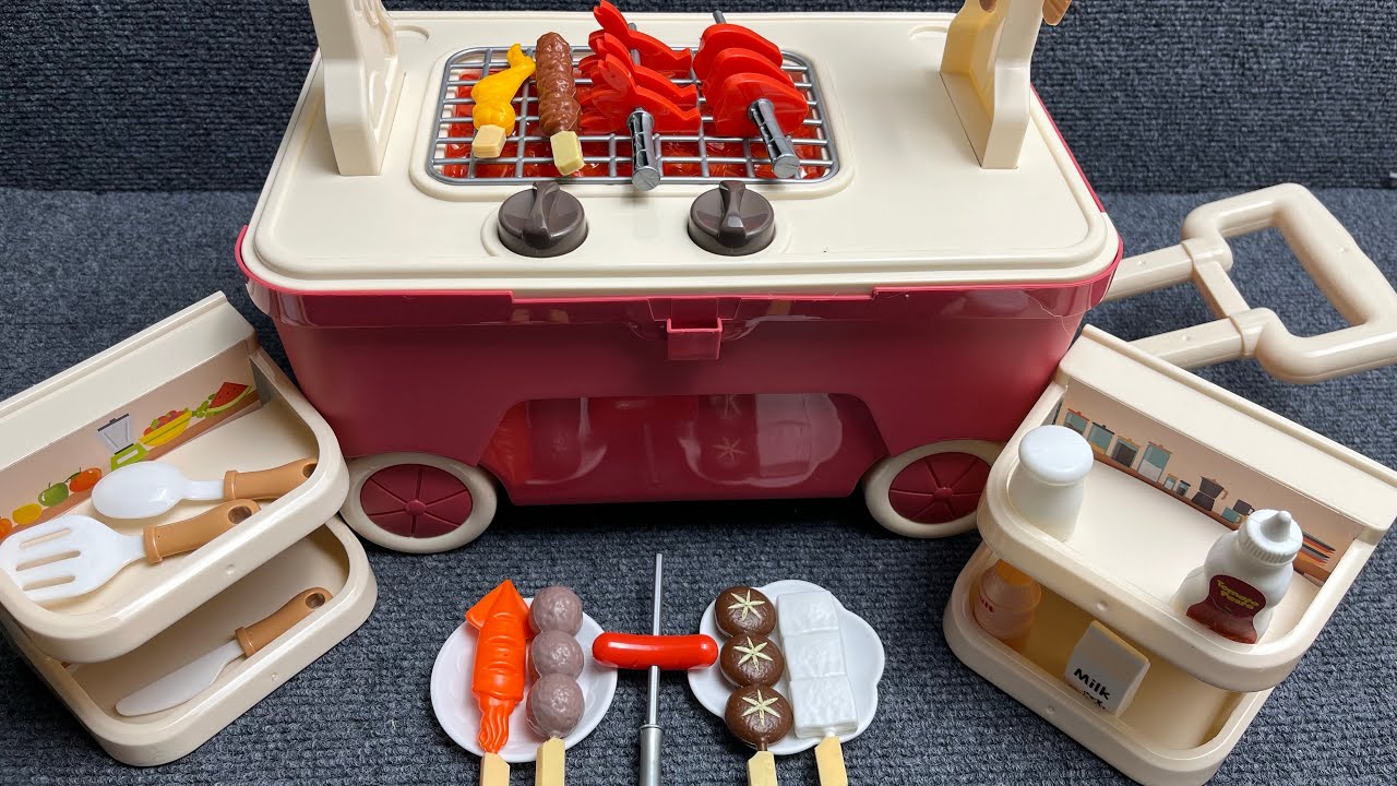 Simulated spray flash light storage barbecue car