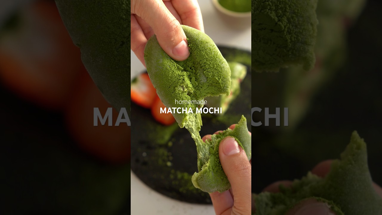 How to make matcha mochi at home #mochi #matcha #matcharecipes