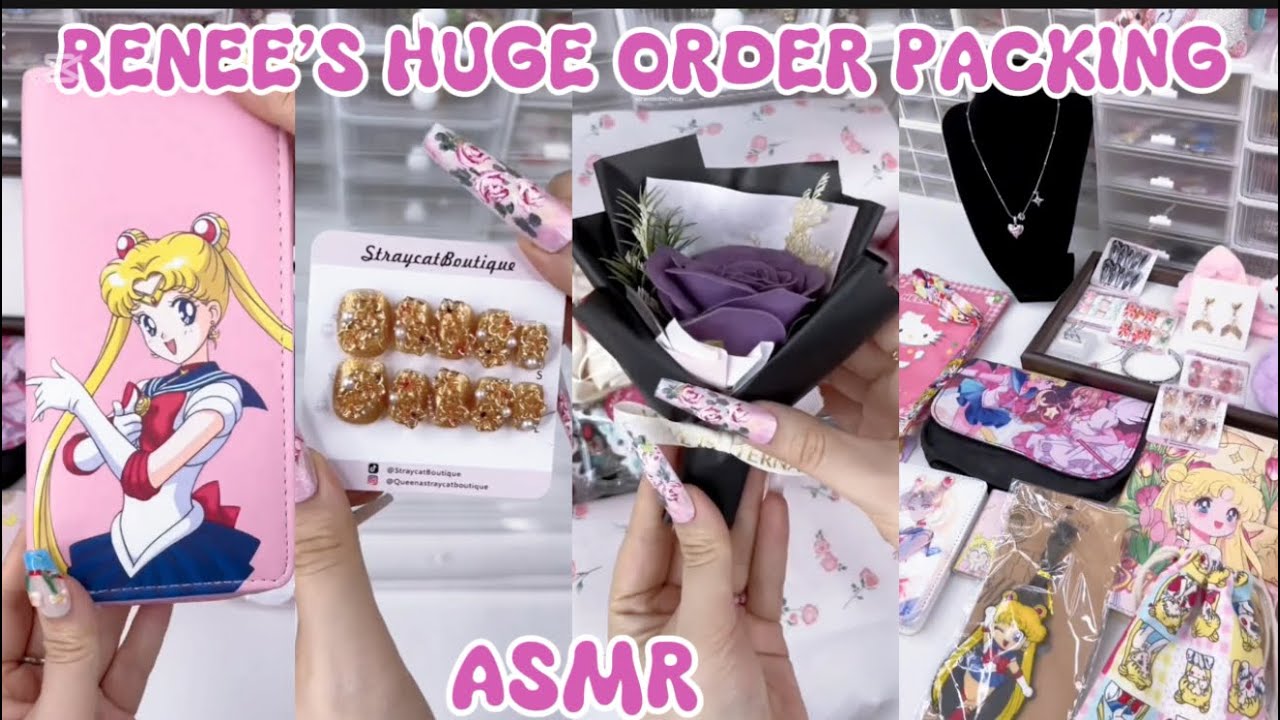 RENEE’S HUGE ORDER PACKING 😻✨(ASMR)||SMALL BUSINESS 