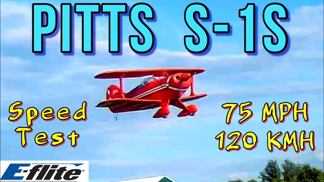E-Flite  PITTS  S 1-S  850MM  Speed Test #new #rcplane #flight #test #speed