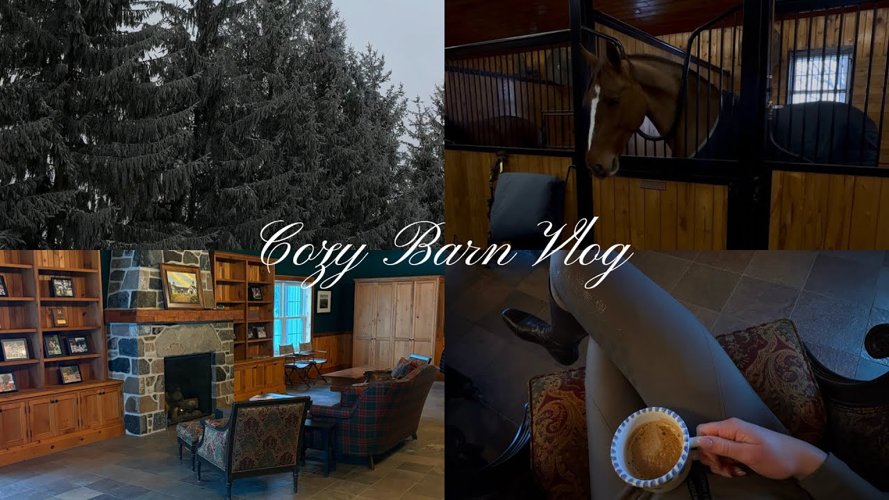 Cozy Barn Vlog: how to thrive not survive winter riding 🤍❄️