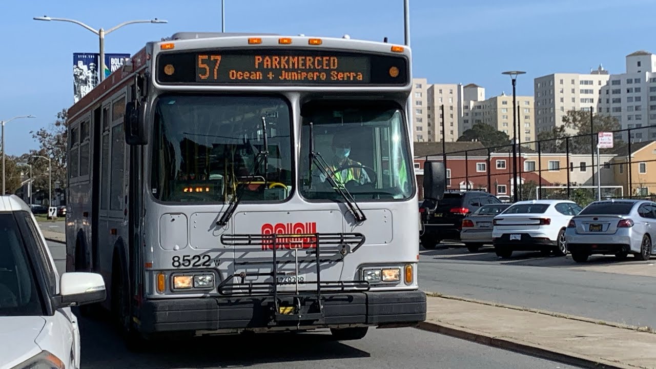 (Old Route) SF MUNI 2007 Orion VII HEV 