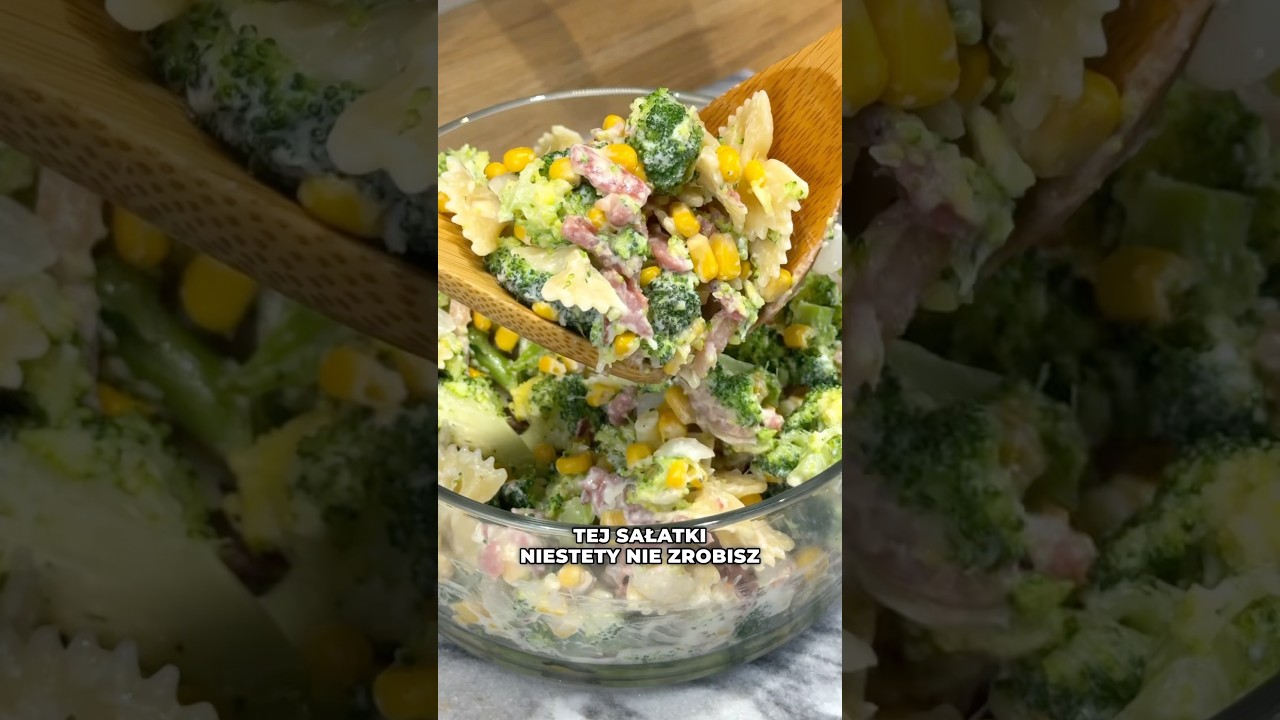 Sałatka z brokułem 🥦 #furajedzenia #recipe #przepis #food #salad