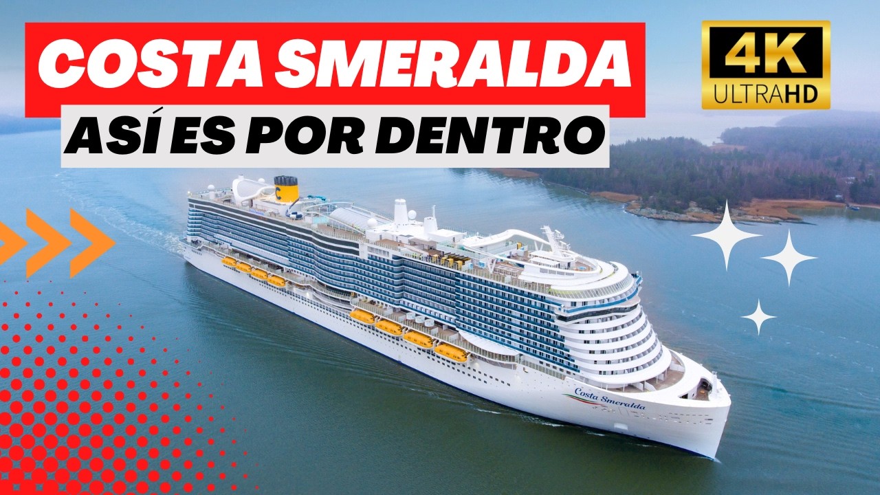 Costa Smeralda barco de Costa Cruceros ¡Así es por dentro!