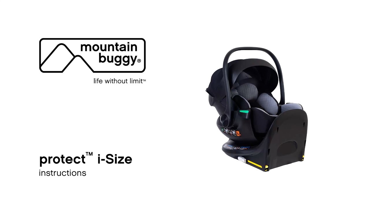 protect™ i-Size car seat instructions - recline and rotating ISOFIX base - 2025  |  Mountain Buggy®