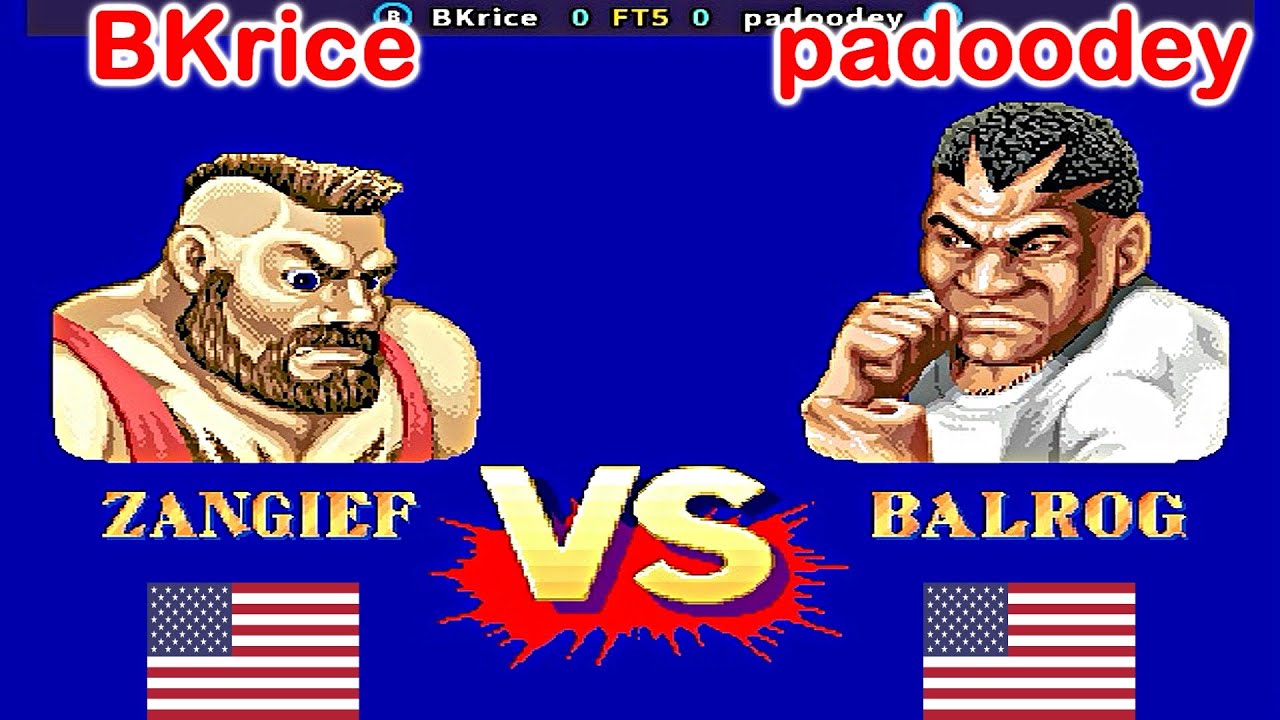 Street Fighter II': Hyper Fighting - BKrice vs padoodey FT5