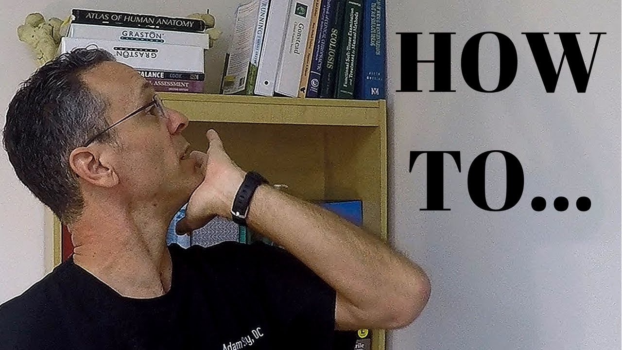 How to do a chiropractic adjustment yourself