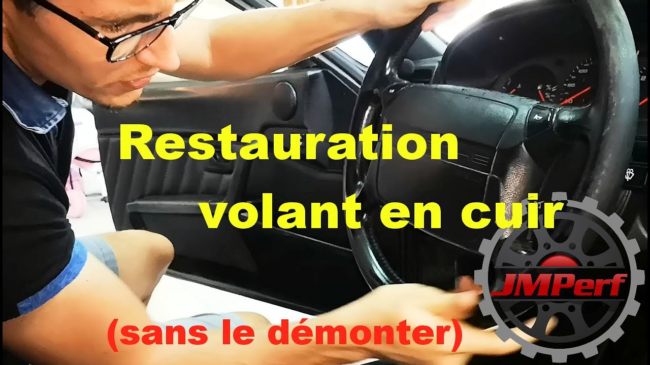 DIY ! Restauration volant cuir Porsche sans démontage pas cher et efficace  - Tuto