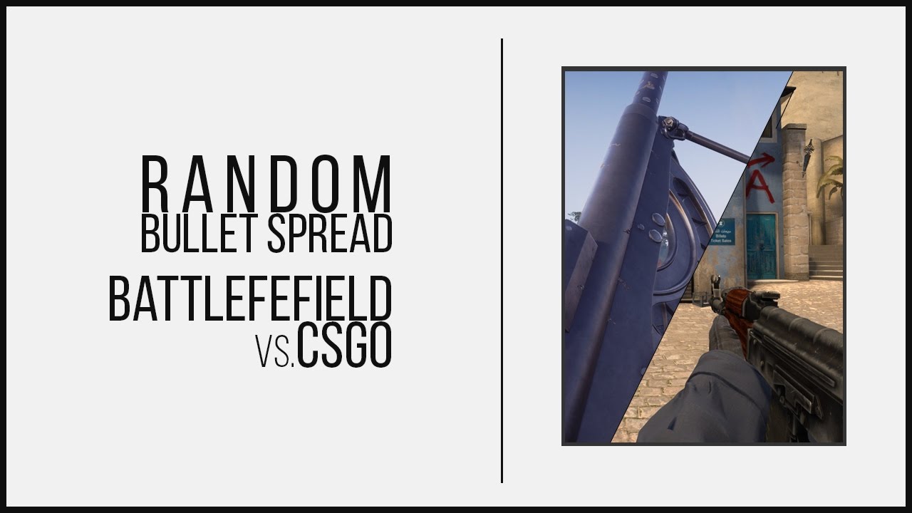 Random Bullet Spread in CS:GO vs. Battlefield 1