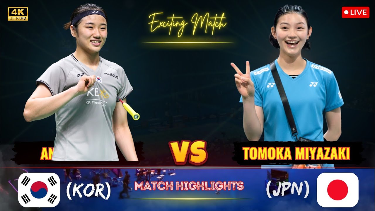 Amazing match 🔴An Se Young (KOR) vs Tomoka Miyazaki (JPN) Korea Open badminton