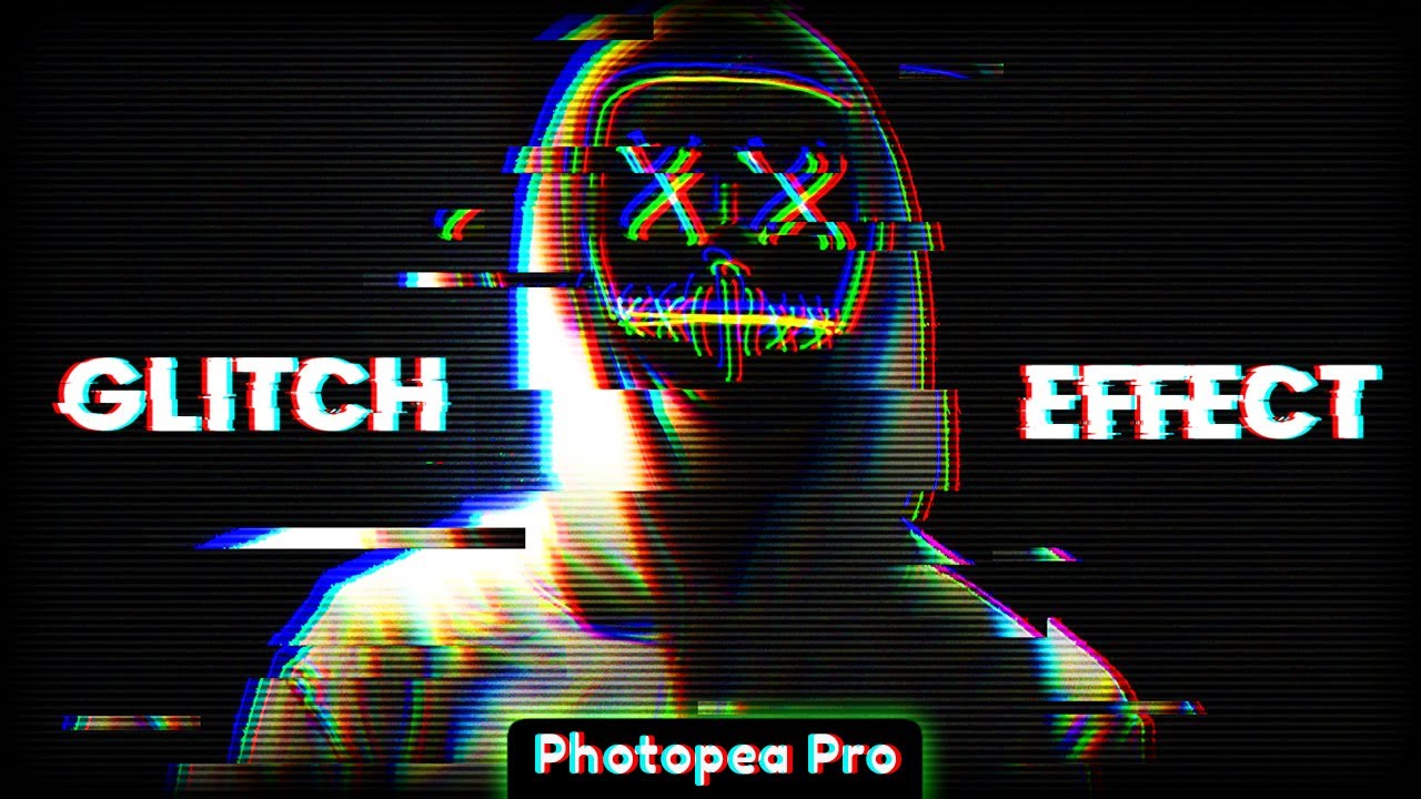 Создание потрясающего эффекта ГЛИТЧ в Photopea