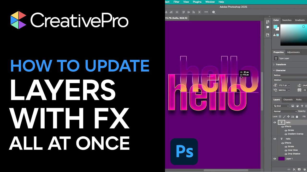Photoshop: How to Update Layers Containing Effects All at Once