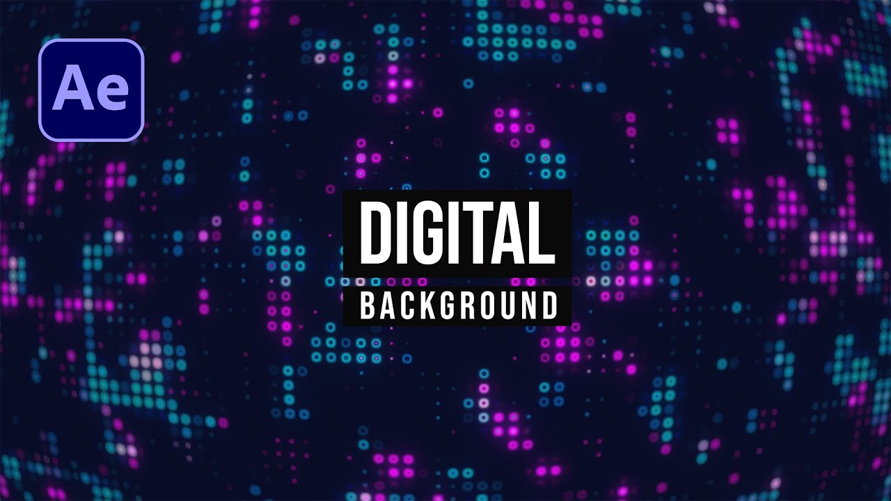 Digital Background Animation in After Effects | After Effects Tutorial