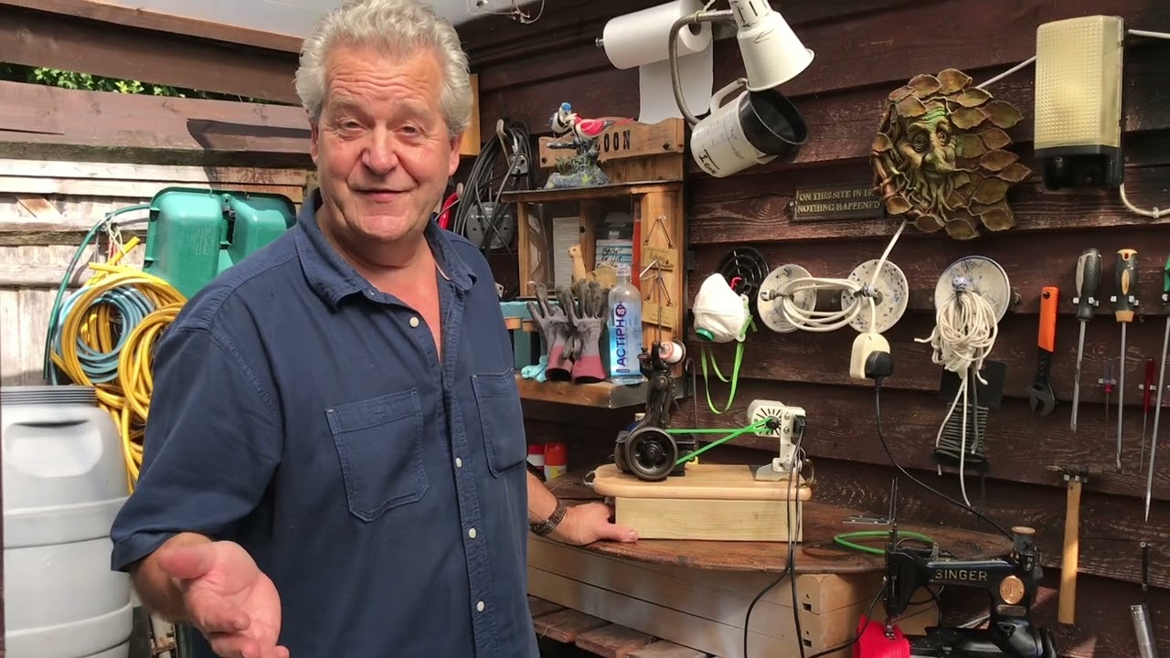 FITTING A MOTOR TO A SINGER 24 HAT SEWING MACHINE. WORKS FOR OTHERS AS WELL!