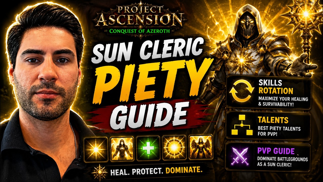 Sun Cleric PIETY PvP Rotation Guide | Skill Rotation & Combos &ndash; Project Ascension