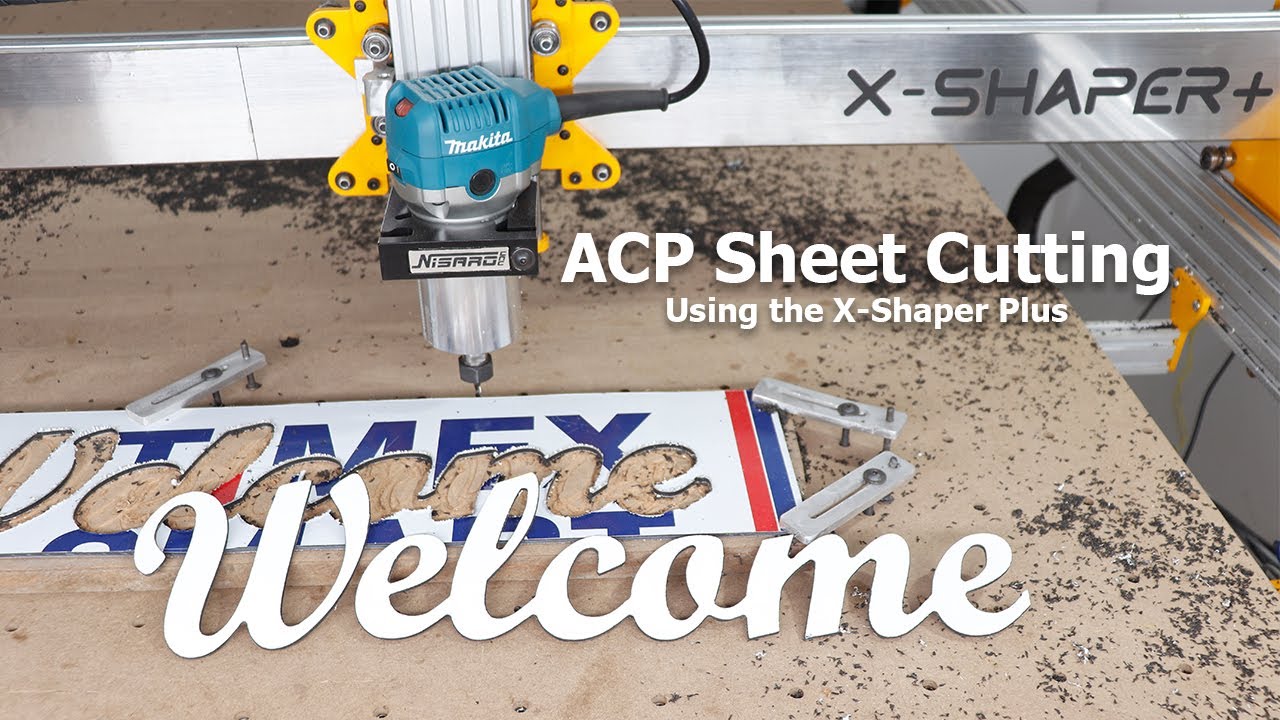 X Shaper Plus CNC Router ACP sheet cutting - Nisaro CNC India