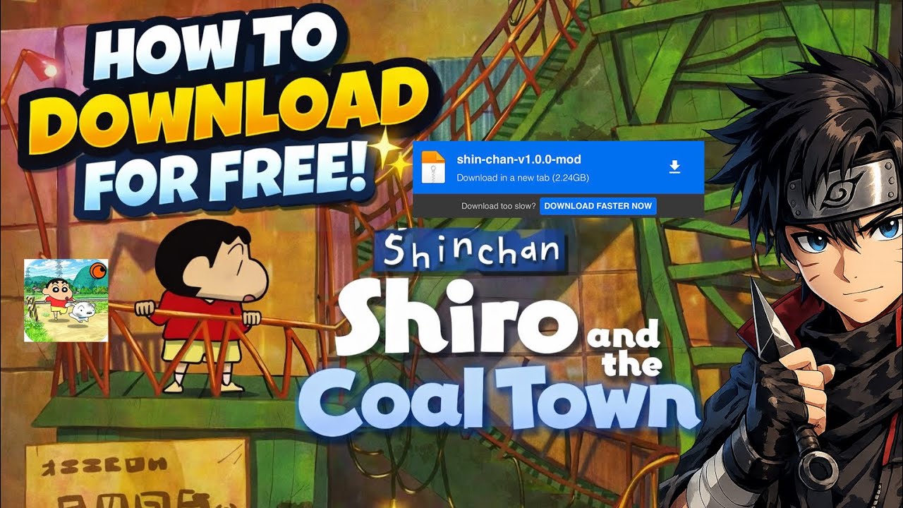 🎮 HOW TO DOWNLOAD NEW SHINCHAN GAME FOR FREE 🆓