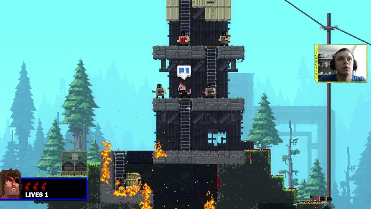 Komboter - Broforce PS4 PL Kampania Normal #10 Gameplay PL 
