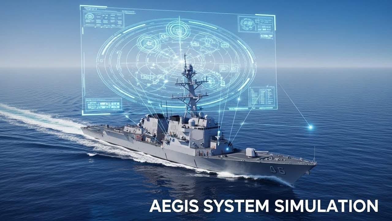 How Aegis Combat System Stops a Massive Missile Attack ⚔️ USS Destroyer Combat Simulation