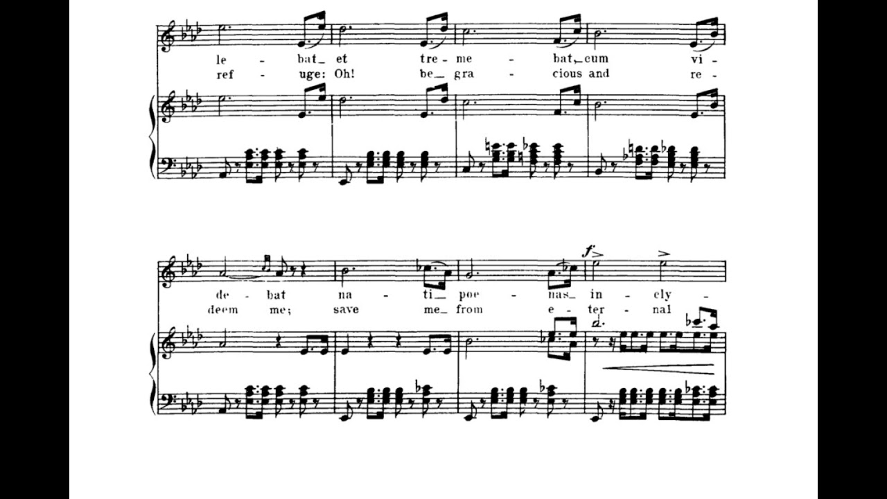Cujus Animam (Stabat Mater - G. Rossini) Score Animation