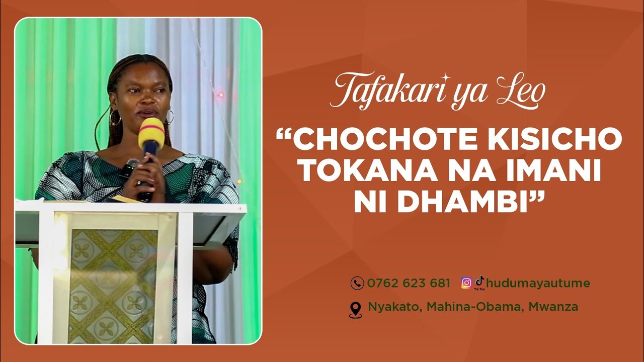 TAFAKARI YA LEO: 