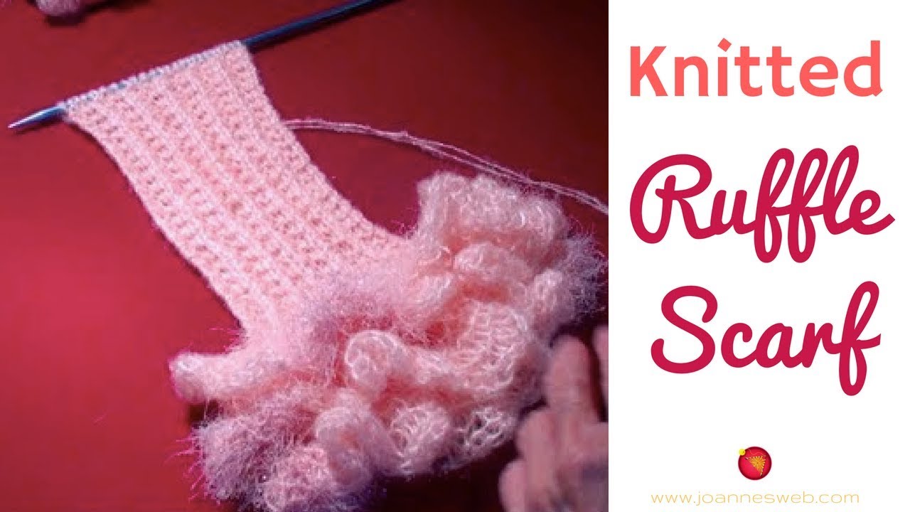 Scarf with Ruffles | Knitting with Fishnet Yarn | Sashay Yarn