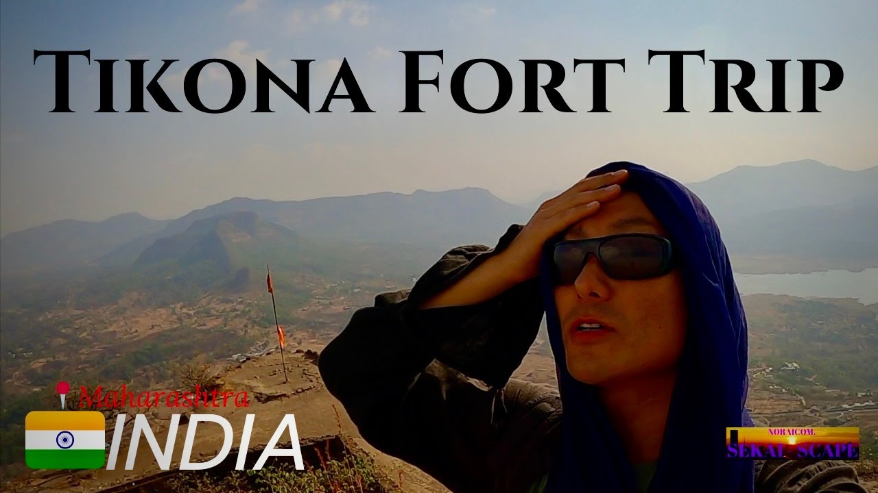 My 😎 introduction & Hiking at Tikona Fort 🏰 #hitchhiking Journey 3 🌏 India 🇮🇳 #travelblogger #asia 🛵