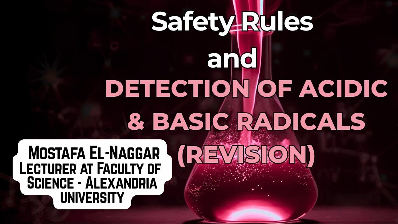 𝐒𝐚𝐟𝐞𝐭𝐲 𝐑𝐮𝐥𝐞𝐬 𝐚𝐧𝐝 𝐃𝐞𝐭𝐞𝐜𝐭𝐢𝐨𝐧 𝐨𝐟 𝐀𝐜𝐢𝐝𝐢𝐜 & 𝐁𝐚𝐬𝐢𝐜 𝐑𝐚𝐝𝐢𝐜𝐚𝐥𝐬 (𝐑𝐞𝐯𝐢𝐬𝐢𝐨𝐧 𝐨𝐟 𝐏𝐫𝐚𝐜𝐭𝐢𝐜𝐚𝐥 𝐈𝐧𝐨𝐫𝐠𝐚𝐧𝐢𝐜 𝐂𝐡𝐞𝐦𝐢𝐬𝐭𝐫𝐲)