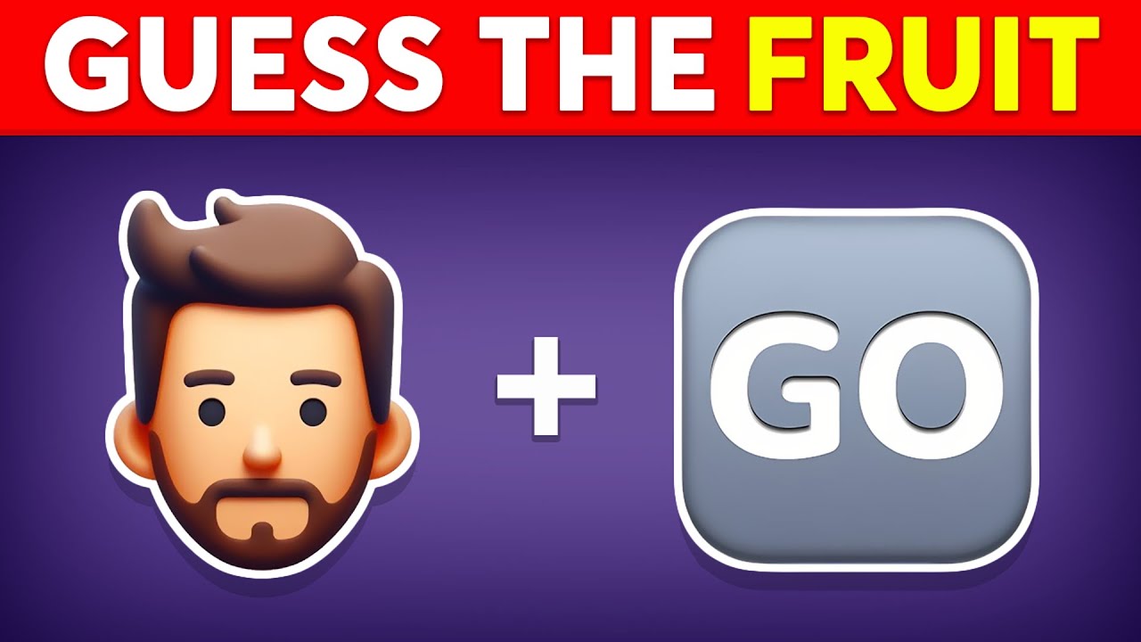Guess the Fruit by Emoji 🍓🍏🍉 Emoji Quiz