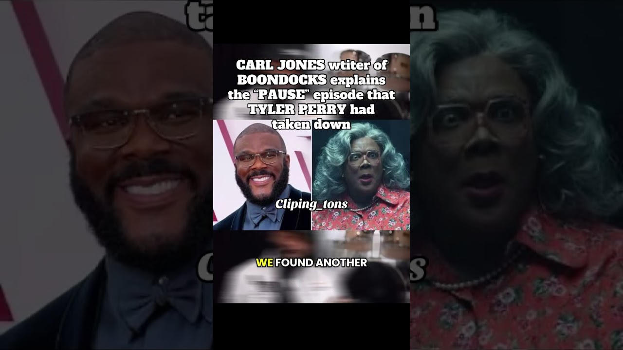 CARL JONES writer of BOONDOCKS explains &ldquo; PAUSE&rdquo;episode that TYLER PERRY had taken down #tylerperry