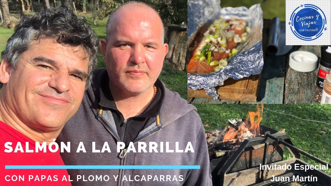 Salmón a la Parrilla con papas al plomo 8️⃣0️⃣