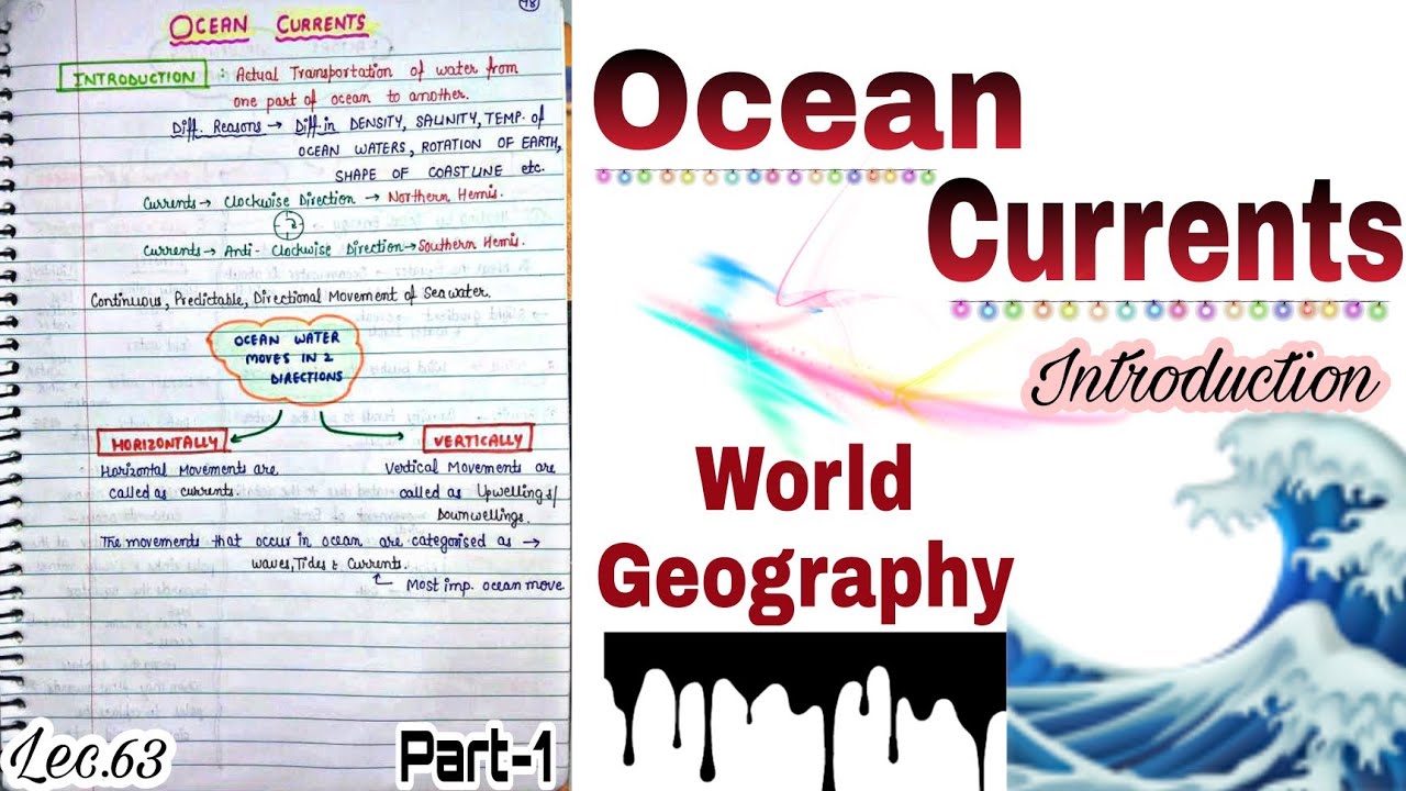 Ocean currents -- Introduction (Part 1) || World Geography || Lec.63 || An Aspirant !