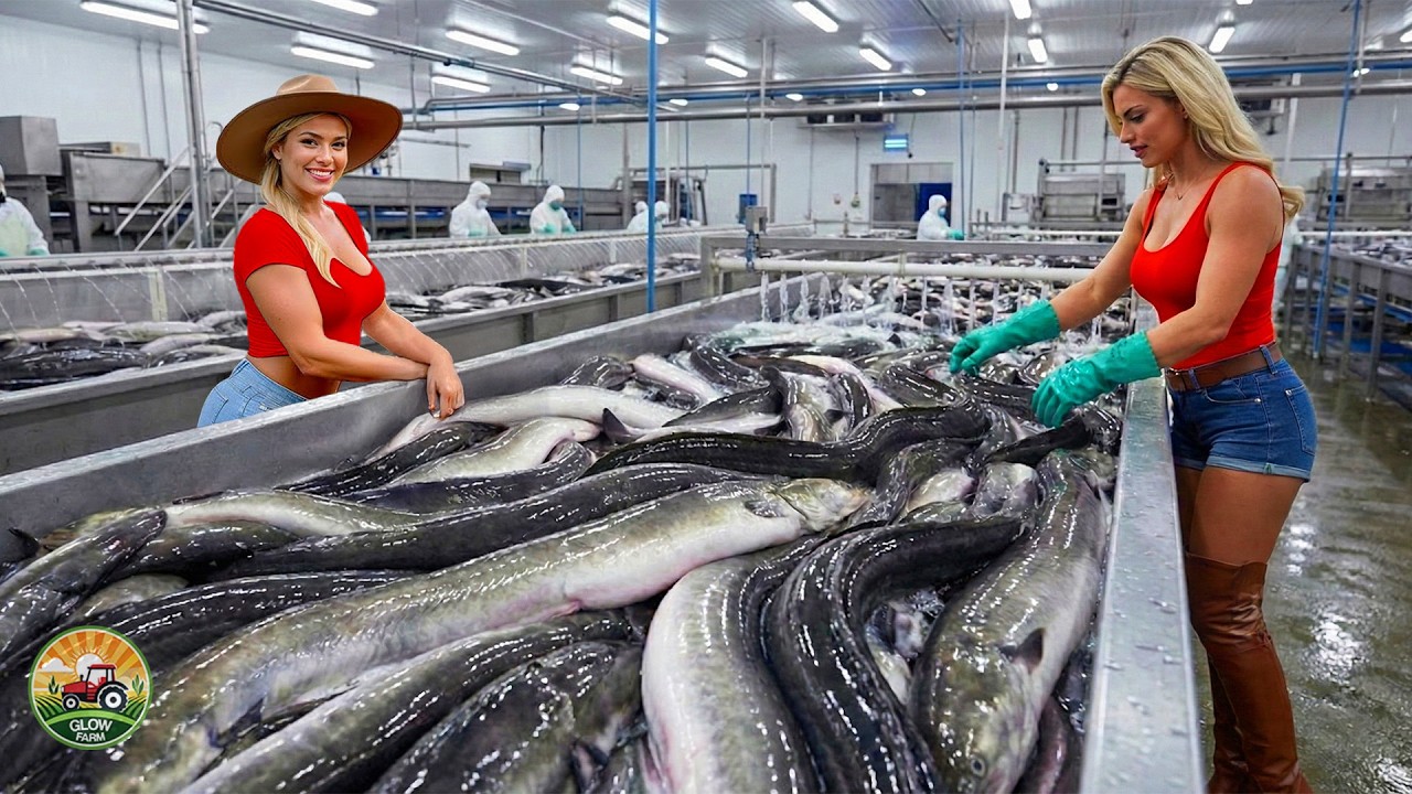 How Millions of Eels Are Raised & Processed in Japanese Aquaculture Eel Farms | Eel Farm Technology