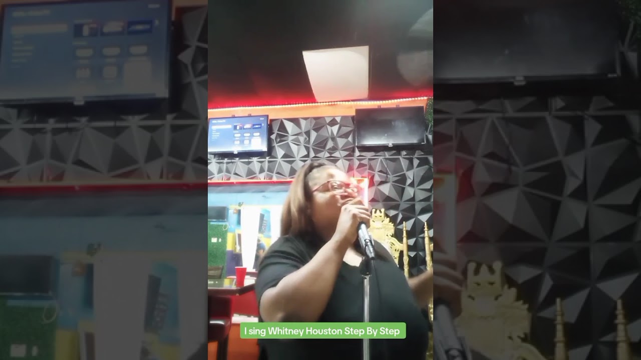 I sing Whitney Houston Step By Step #karaoke and my stage name is Thunder ⛈️⚡. R.I.P Whitney 🙏🌹❤️😇👐.
