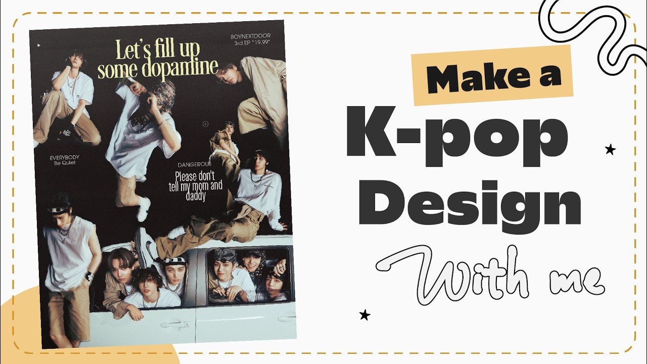 Design a BOYNEXTDOOR Poster with me in Photoshop | K-POP Graphic Design