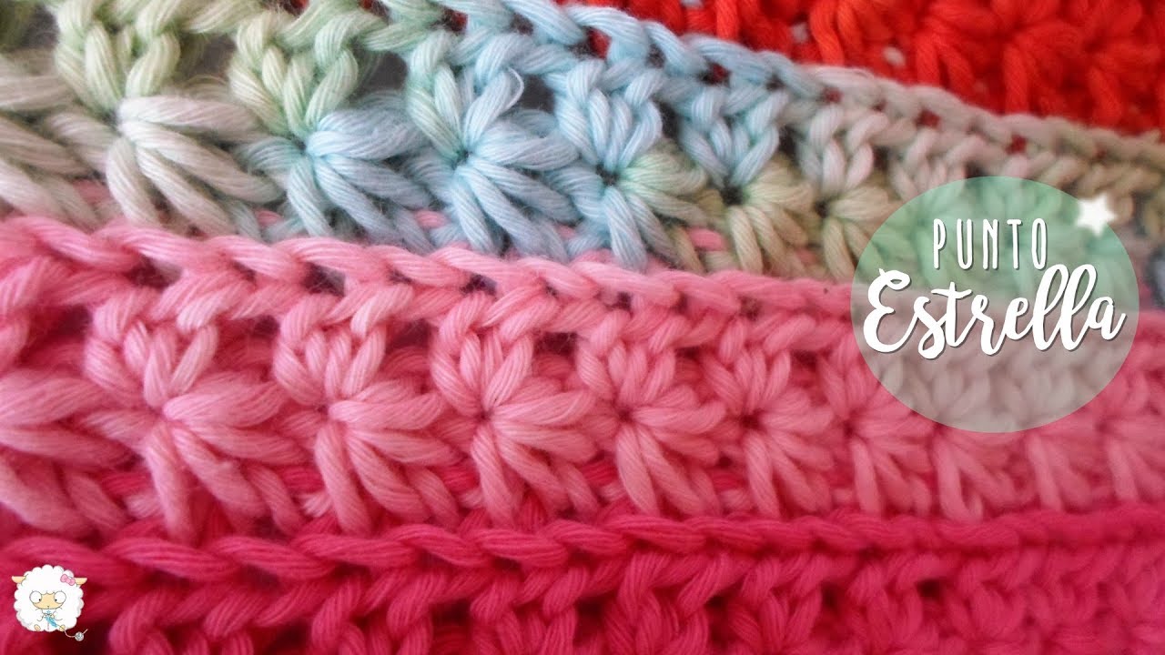 Punto estrella a crochet | crochet star stitch