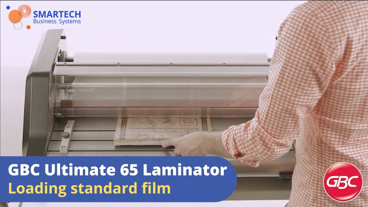 Loading standard film on GBC Ultima 65 Laminator - SMARTECH